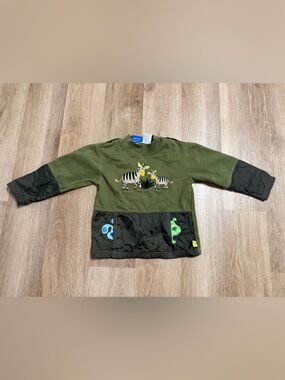 Vintage Y2K Kids Blues Clues Graphic Fleece Sweater Animals Green Puppy Size 5